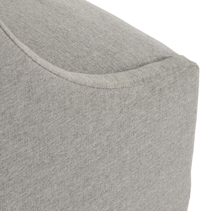 Seneca Upholstered Dining Chair, Grey Basketweave