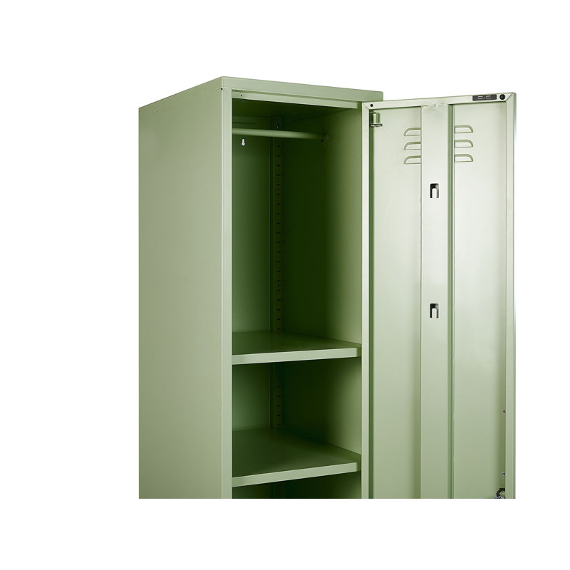 Bronko 1 -Door 5 -Shelf, Green