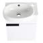 Meuble-lavabo à fermeture en douceur avec lavabo, 16 pouces pour petite salle de bain-114497850