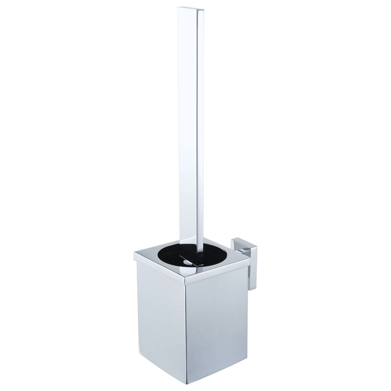 Edge Wall-Mounted Toilet Brush & Holder, Chrome