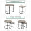 2 Piece Coffee Table Set Wood Nesting Table-1143669377
