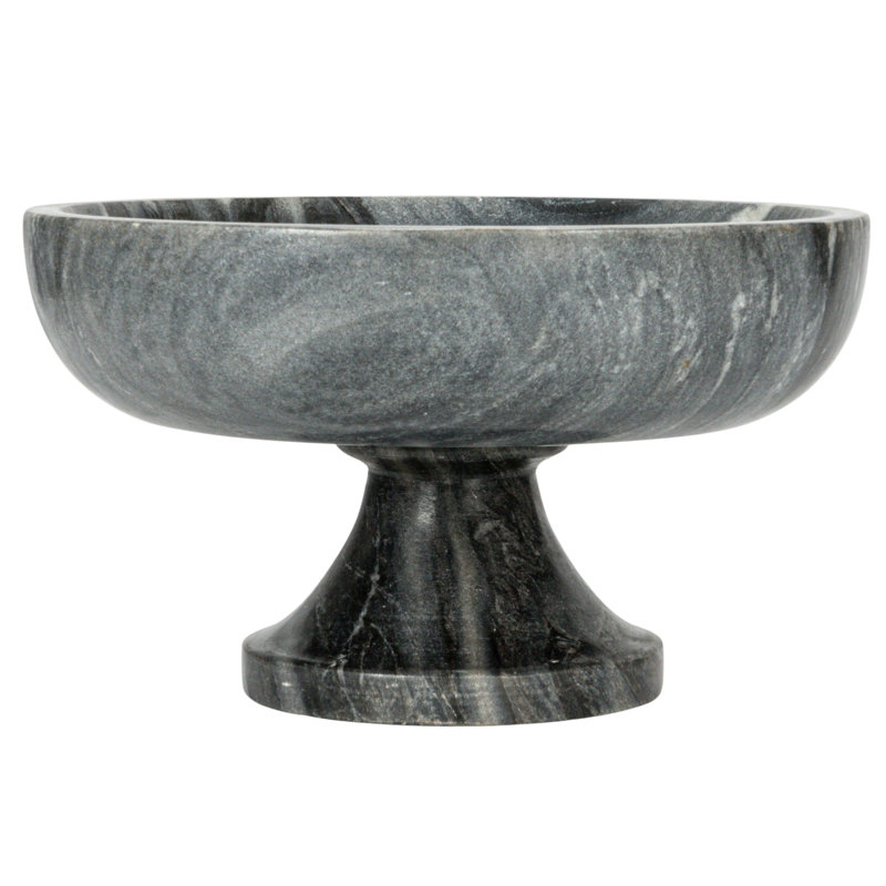 Bol piédestal en marbre, Gris