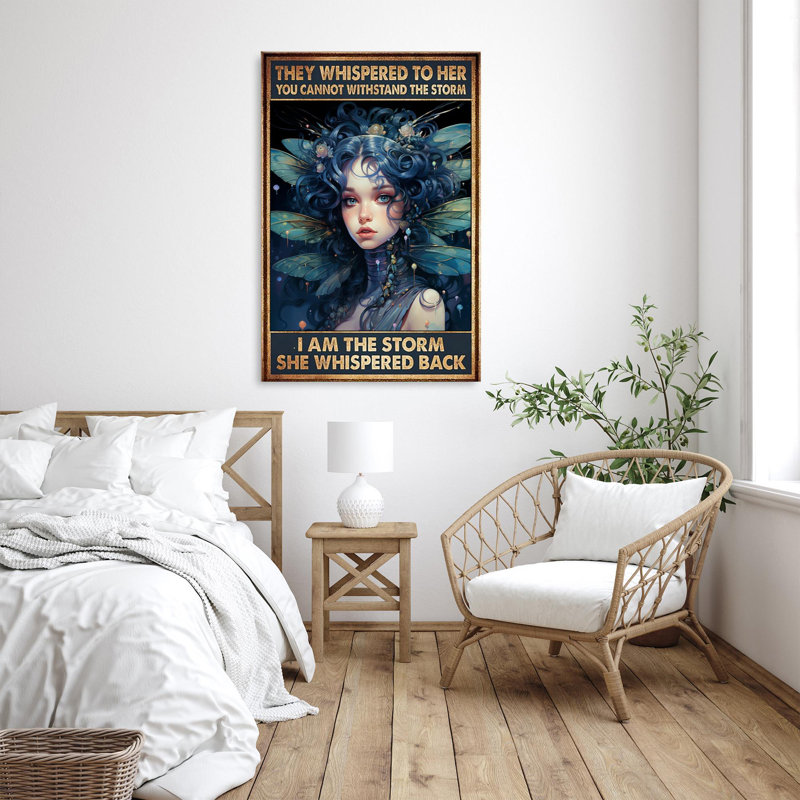 Woman I Am The Storm 1 - 1 pièce, impression sur toile tendue, H 36 po x l 24 po x P 1,25 po