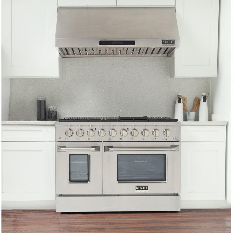 Kucht 48'' W Dual Fuel Range, Liquid Propane, Stainless Steel