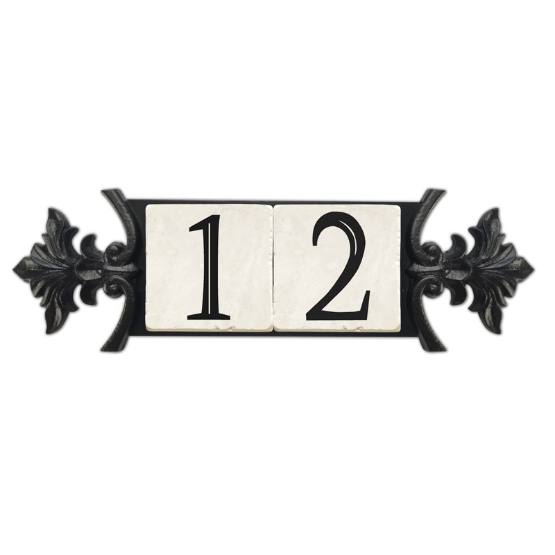 Plaque d'adresse murale 1 ligne Victoria, Oui