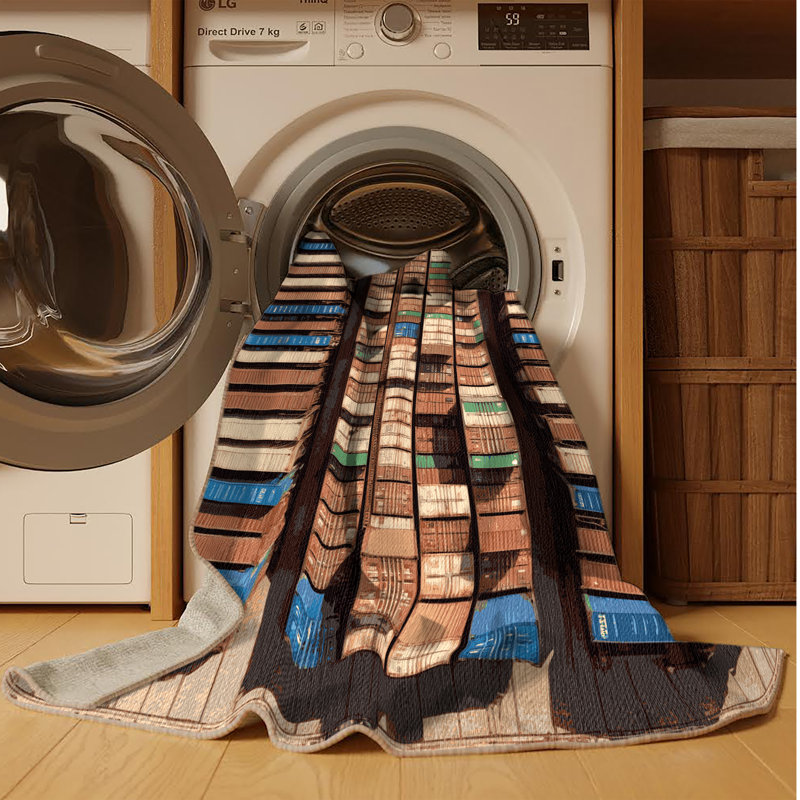 Tapis de transport brun lavable à la machine