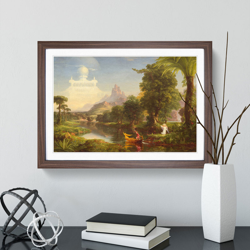 The Voyage of Life Youth by Thomas Cole - Framed Print, Walnut, 36cm H x 48cm W x 2cm D