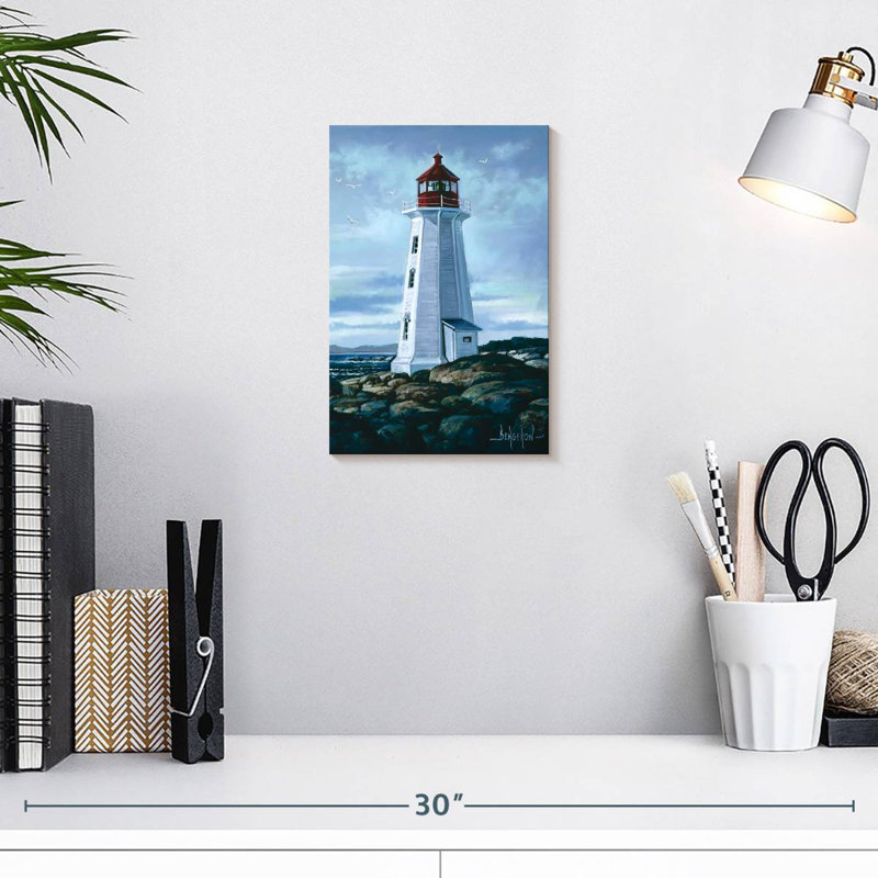 Lilie Peggy's Cove Lighthouse, 12" H x 8" W