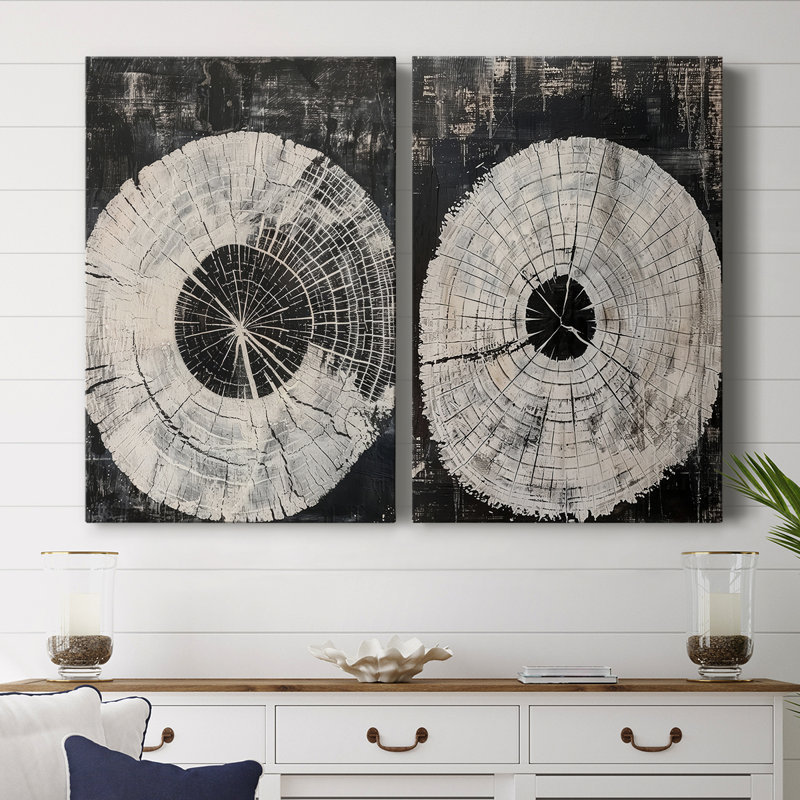 ABSTRACT Series CLX III - Toile tendue avec châssis de qualité supérieure - Prêt à être accroché, H 18 po x l 24 po