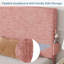 Structure de lit plateforme en chenille avec tête de lit tapissier-1629718617