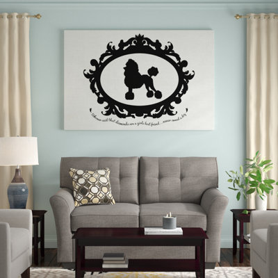 " Poodle (Black&White) " by 5by5collective