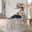 Fauteuil et repose-pieds 26,6 po Tolgahan CAL117