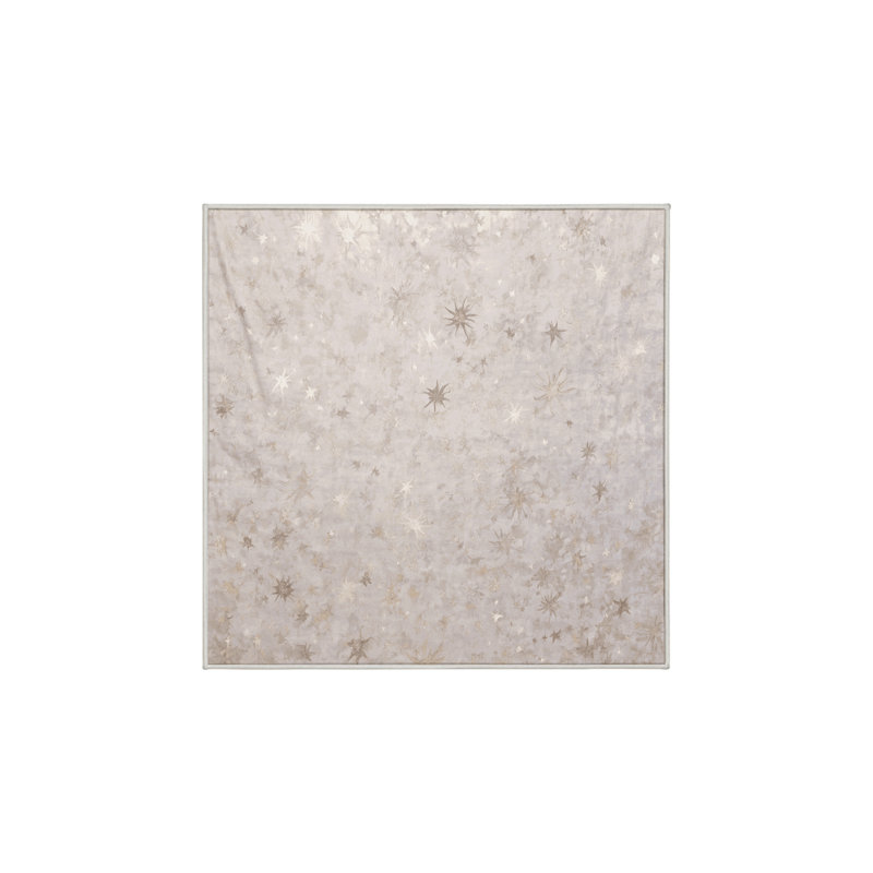 Tapis beige lavable à la machine, Carré 7 pi