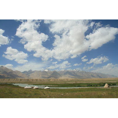 Landscape On The Pamirs Plateau by YuZhang - Wrapped Canvas Print