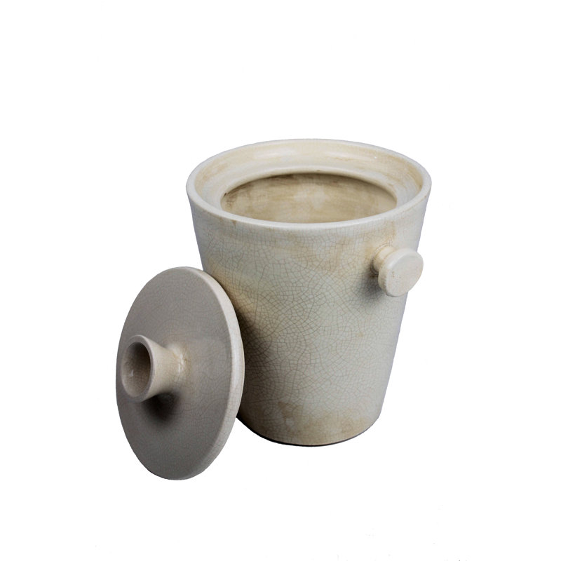 Moffett Ceramic Table Vase, 21cm H x 17cm W x 17cm D