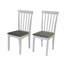 47cm H Velvet Upholstered Parsons Chair in Grey Set of 2