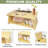 Folding Meditation Table, Portable Paulownia Wood Floor Table For Tea Ceremony, Zen Altar, Tatami Room, And Low-Profile Living