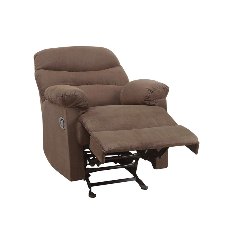 Fauteuil inclinable en microfibre, Brun clair