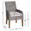 Chaise de patio avec coussin Akiva