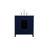 Hines 30'' Single Bathroom Vanity with Engineered Marble Top-672724613