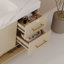 Meuble-lavabo moderne 36 po avec lavabo en céramique sans couture et armoire autoportante dorée-767959329