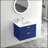24" floating wall mounted bathroom vanity with white ceramic sink and drawer storage-14164204