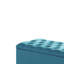 Banc de rangement en velours bleu avec pieds en métal Mandra