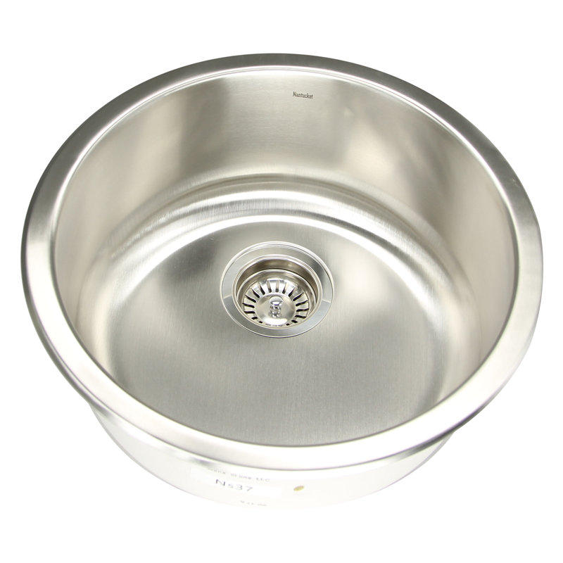 Sconset 18.25'' L Single Bowl Stainless Steel Kitchen Sink