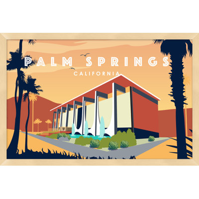 «Palm Springs Technicolor 4» par Christopher Kennedy - cadre photo, art textuel sur papier