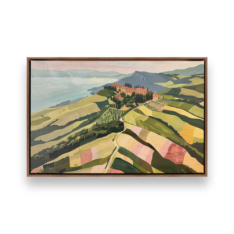 Tuscan Hillside Vista I, Noyer, H 12,75 po x l 18,75 po