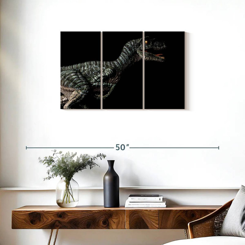 Vicious Velociraptor, 20" H x 33" W