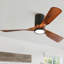 Ventilateur de plafond encastré d'intérieur à 3 pales de 52 po avec télécommande APP et lumière, 3 lumières à intensité variable, moteur à courant continu silencieux, 6 vitesses-742900603-754723763-766544391