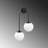 Modern Wall Lamp with Metal Body & Glass Cap, 21.7 x 9.4 x 21.7 inches | Black & White Design, 2 x E14 Socket (Max 15W) | Perfect for Industrial & Scandinavian Decor, Elegant & Functional Lighting Solution-1359575963-1471764847