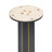 Modern Square Negotiation Table - 85Cm Black Sintered Stone Top, Black Wooden Legs With Golden Metal Base(Only The Negotiation Table)-1734447181-1734447180