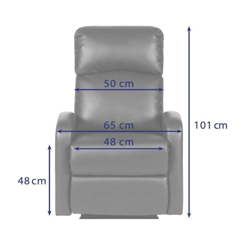Sadina 25.6cm Wide Standard Recliner, Brown