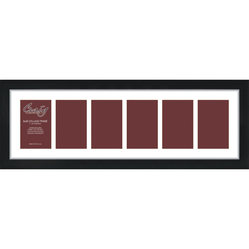 Cadre photo mat noir, 4 po x 6 po, 8 po x 26 po