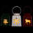 LED Lighted Tree Snowflake And Reindeer Christmas Candle Lanterns - 8" - Set Of 3