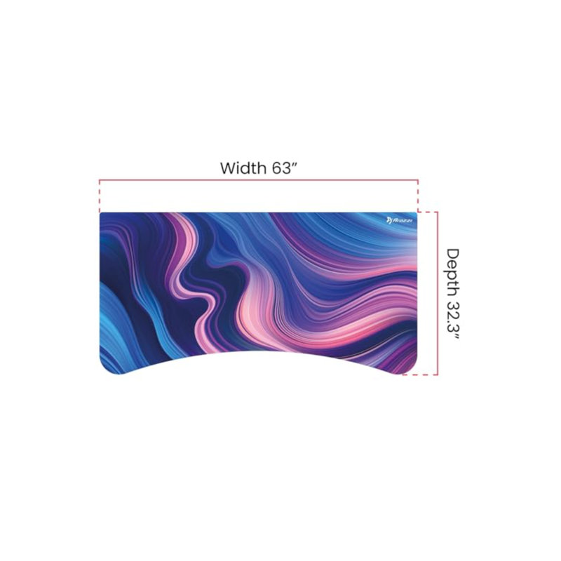 Arena Full-surface, Interchangeable, Water-resistant, And Washable Mouse Pad With Stitched Edges - Pink Canyon