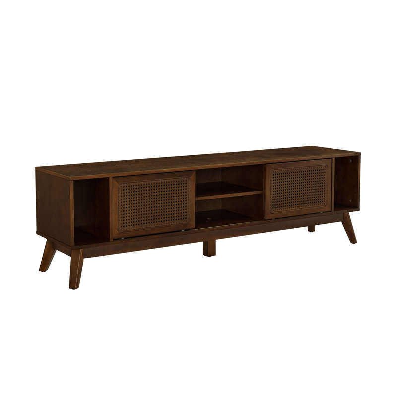 Meuble télé 67,9 po Mid-Century Modern Rattan