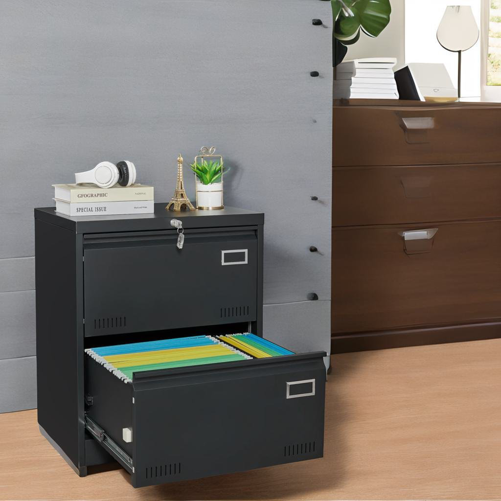 Latitude Run® Enny 2362'' Wide 2  Drawer File Cabinet | Wayfair