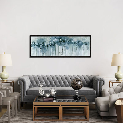 Blue Birch Morning by Susan Jill - Panoramic Painting on Canvas