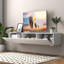 Meuble audio-vidéo moderne avec console multimédia de rangement pour le salon