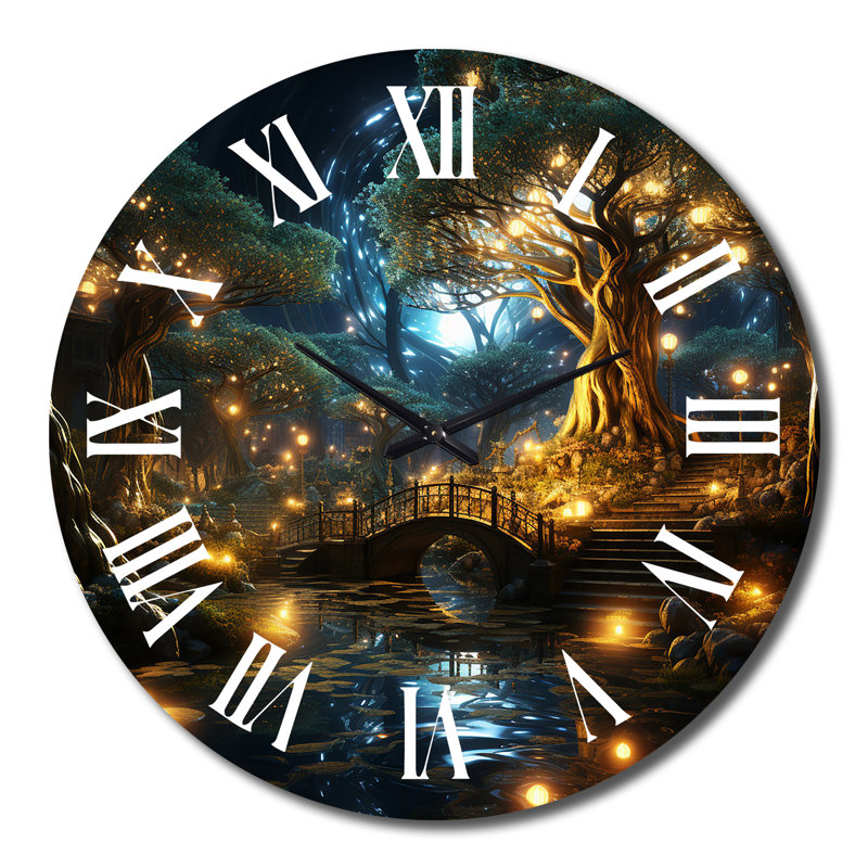 Horloge murale en métal, Grand