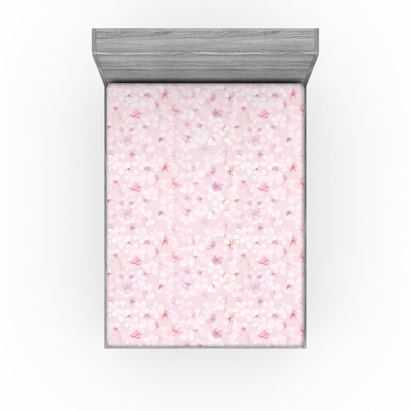 Drap-housse Ambesonne Sakura, Drap-housse de taille simple