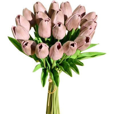 20Pcs Artificial Tulip Silk Fake Flowers