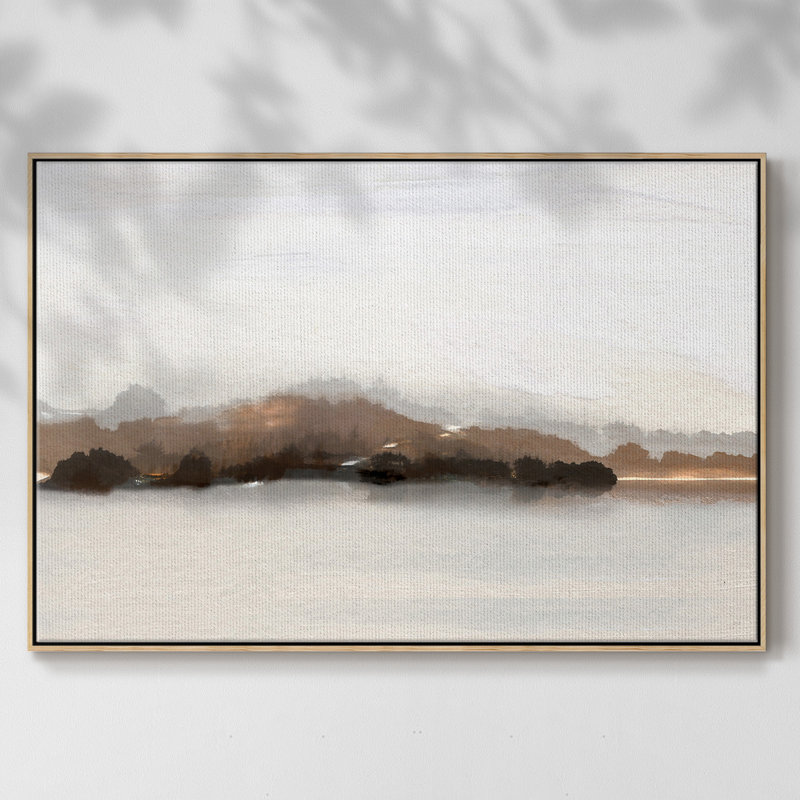 Slauson Mountain At Dusk, reproduction d'art sur toile, H 17 po x l 25 po x P 2 po, Naturel