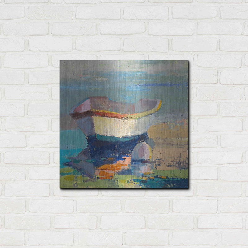 «Bottle Green Boat» par Beth Forst, H 24 po x l 24 po