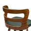 Tabouret de comptoir pivotant rembourré avec structure en bois manufacturé Deshunda-1979614895