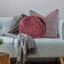 Housse de coussin rond en velours et insert-2069914310