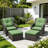 Netta 4-Piece Rattan Outdoor Seating Group with Cushions-1955083460